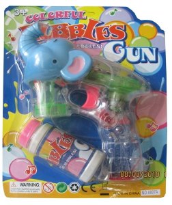 ELEPHANT BUBBLE GUN W/LIGHT & MUSIC(TRANSPARENT) - HP1013753