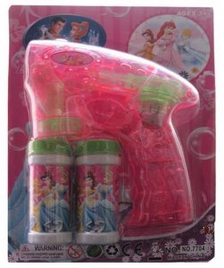 B/O BUBBLE GUN W/FLASHY(TRANSPARENT) - HP1013765