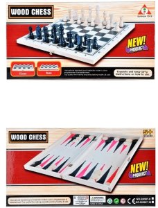 WOODEN CHESS 2 IN 1 - HP1013839