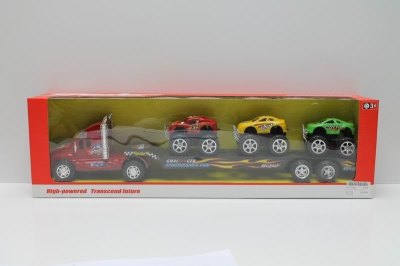 FRICTION TRUCK W/3FREE WAY CAR RED/BLUE - HP1014296