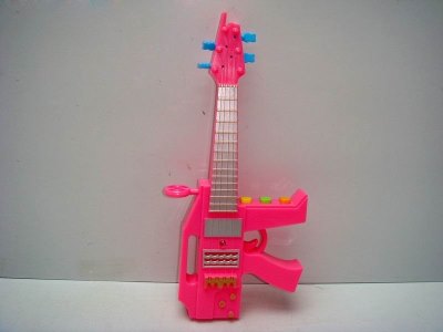 SMG GUITER W/LIGHT & MUSIC BLUE/ORANGE/PINK/ARMY GREEN - HP1014321