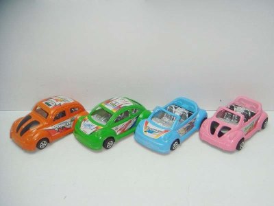 PULL BACK CAR 4ASST.PINK/ORANGE/BLUE/GREEN - HP1014322