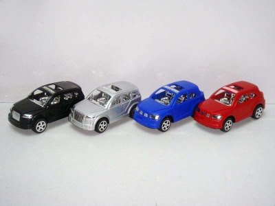 PULL BACK PAINTING CAR 2 ASST.RED/BLACK/SILVER/BLUE - HP1014645