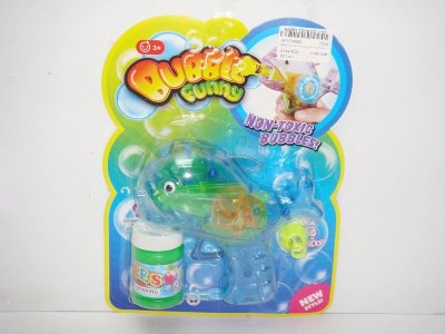 BUBBLE GUN W/LIGHT（TRANSPARENT) BLUE/PURPLE - HP1014900