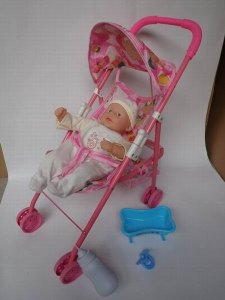 4 SOUND DOLL W/BABY STROLLER & ACCESSORIES - HP1014975