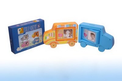 CAR MONEYJAR W/PHOTO FRAME YELLOW/WHITE/PLUM/BLUE - HP1015133
