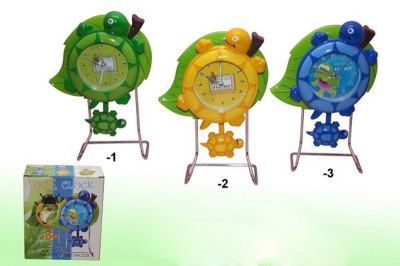 TORTOISE BRANDRETH SWAY CLOCK (LEAF) GREEN/YELLOW/BLUE - HP1015145