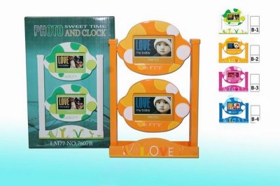 STATIONERY RACK W/PHOTO FRAME BLUE/PINK/YELLOW/GREEN - HP1015196