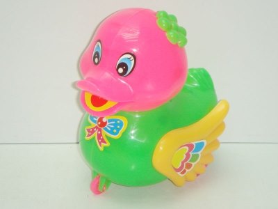PULL LINE CARTOON DUCK 2ASST.YELLOW/RED/GREEN - HP1015215