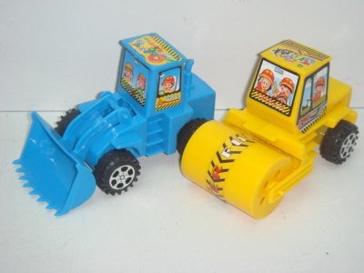 PULL BACK CONSTRUCTION CAR 2ASST.YELLOW/BLUE/GREEN/ORANGE - HP1015465