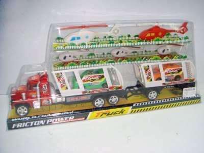 FRICTION TRUCK W/PLANE & CAR - HP1015664