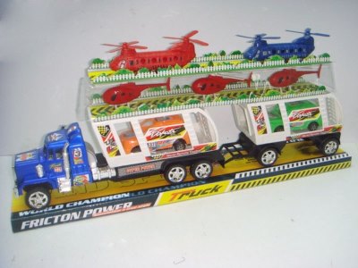 FRICTION TRUCK W/PLANE & CAR - HP1015666