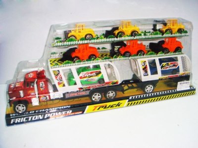 FRICTION TRUCK W/CONSTRUCTION CAR - HP1015667