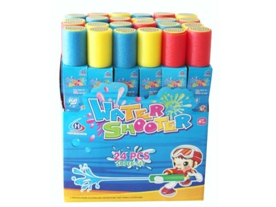 EVA WATER GUN 24PCS/DISPLAY BOX RED/YELLOW/BLUE - HP1015742