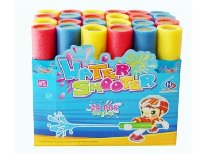 EVA WATER GUN 24PCS/DISPLAY BOX RED/YELLOW/BLUE - HP1015748