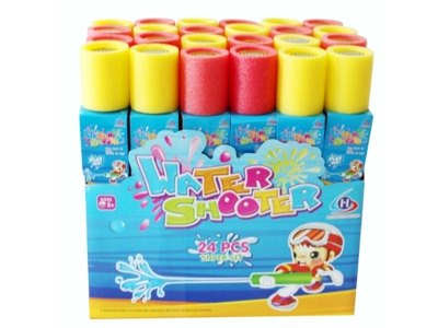 EVA WATER GUN 24PCS/DISPLAY BOX RED/YELLOW/BLUE - HP1015750