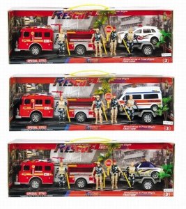 FRICTION FIRE FIGHTING SET 3ASST. - HP1016383