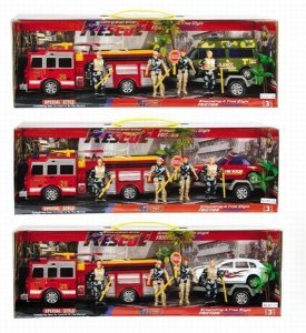 FRICTION FIRE FIGHTING SET 3ASST. - HP1016385