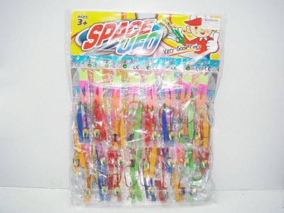 24PCS PRESS & GO FLYING SAUCER W/LIGHT 4ASST. - HP1016453