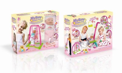 36CM B/O DOLL W/IC & TRANSFORMATION SWING (INCLUDED BATTERY 2*AAA) - HP1016523