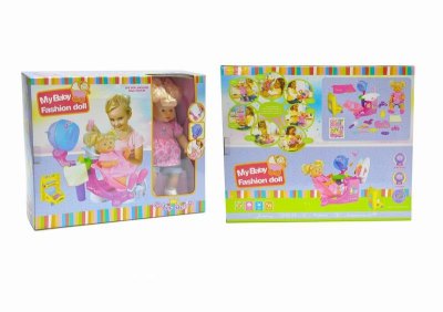 6CM B/O DOLL W/IC & MUSIC & LIGHT & BAKE OIL MACHINE & TV (INCLUDED BATTERY 6*AA) - HP1016532