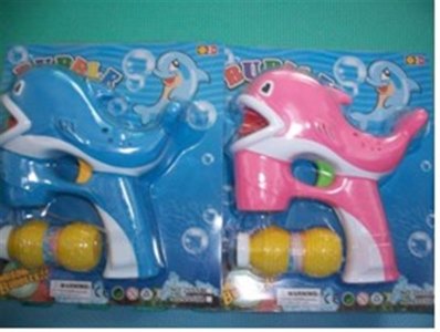 BUBBLE GUN W/MUSIC & LIGHT RED/BLUE - HP1016684