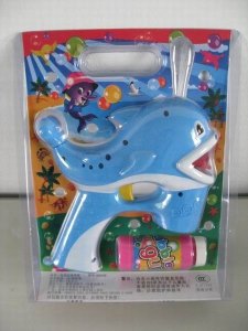 BUBBLE GUN W/MUSIC & LIGHT RED/BLUE - HP1016687