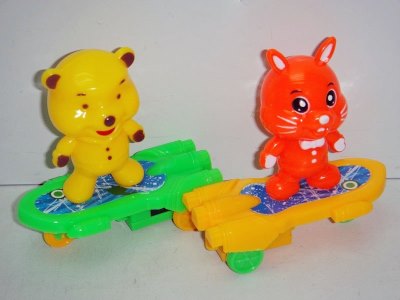 PULL BACK SKATE PLATE W/ANIMAL - HP1016990