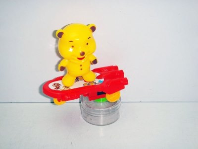 PULL BACK SKATE PLATE W/ANIMAL & CANDY HOLDER - HP1016992