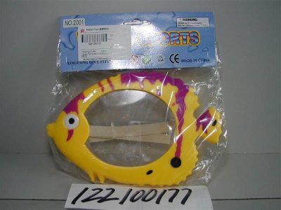 TEENAGER SWIMMING GOGGLES (FISH HEAD)GREEN/ORANGE/BLUE/YELLOW - HP1017332