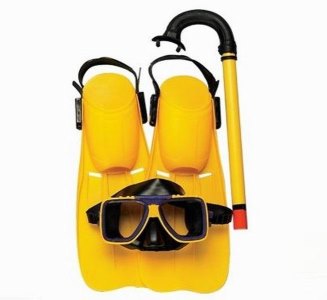 SWIMMING SET (SWIMMING GOGGLES & SWIMMING FINS & TUBULARIS) - HP1017356