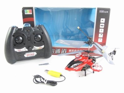 3.5FUNCTION R/C AIRCRAFT W/CHARGER & USB LINE RED/BLUE - HP1017409