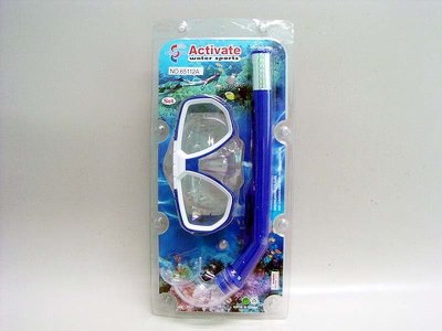 SWIMMING SET(YOUTH)SWIMMING GOGGLES & SWIMMING TUBES GREEN/ORANGE/BLUE/YELLOW - HP1017432