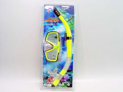 SWIMMING SET(ADULT)SWIMMING GOGGLES & SWIMMING TUBES GREEN/ORANGE/BLUE/YELLOW - HP1017450