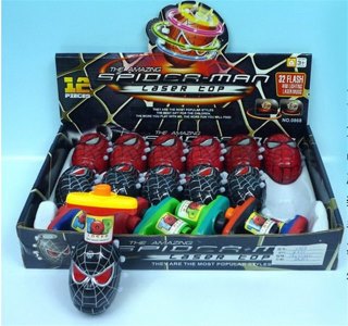 SPIDER-MAN TOP W/4LIGHT & MUSIC & INFRARED (12PCS/DISPLAY BOX) - HP1017543
