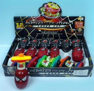 SPIDER-MAN TOP W/4LIGHT & MUSIC & INFRARED (12PCS/DISPLAY BOX) - HP1017544