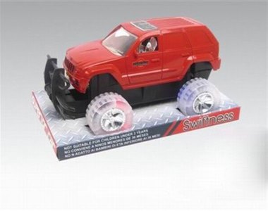 FRICTION CAR W/LIGHT RED/BLACK - HP1017568