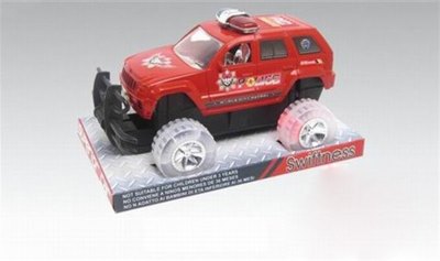 FRICTION RACING CAR W/LIGHT RED/BLUE - HP1017570