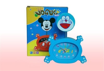 CARTOON ALARM CLOCK W/SPRING PINK/BLUE - HP1017586
