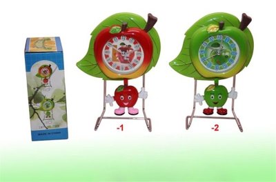 LEAF SHAPE SWING CLOCK RED/GREEN - HP1017606