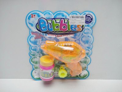 FRICTION BUBBLE GUN W/LIGHT(TRANSPARENT) - HP1017630