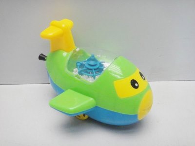 PULL LINE CARTOON PLANE W/FLURRY & LIGHT GREEN/BLUE/YELLOW - HP1017639