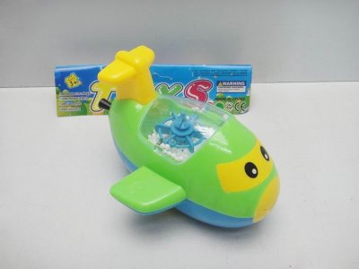 PULL LINE CARTOON PLANE W/FLURRY & LIGHT GREEN/BLUE/YELLOW - HP1017640
