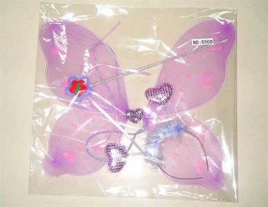 BUTTERFLY WING W/ANGEL STICK & HEADWEAR MULTICOLOR  - HP1017651