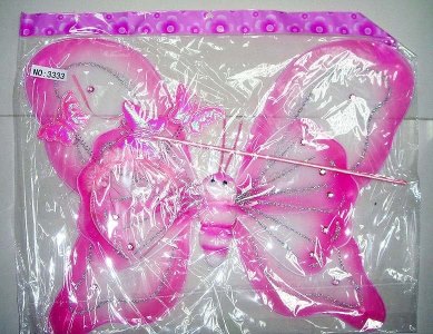 DOUBLE BUTTERFLY WING W/ANGEL STICK & HEADWEAR MULTICOLOR  - HP1017652