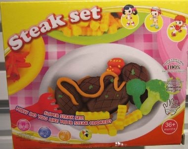 STEAK CLAY PLAY SET - HP1017782