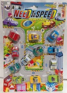 12PCS PULL BACK CARTOON CAR 12ASST. - HP1017894