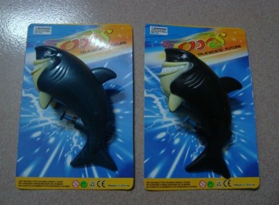 CARTOON SHARK WATER GUN W/PAINTING BLUE/BLACK - HP1017910