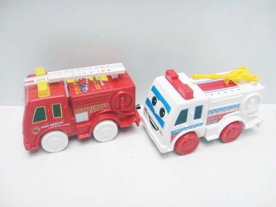 2ASST.TRUE PULL LINE CAR RED/WHITE - HP1017939