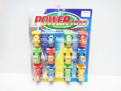 12PCS PULL BACK CONSTRUCTION CAR 2ASST.YELLOW/BLUE/GREEN/ORANGE - HP1017950